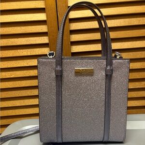 Kate Spade Silver Glitter Crossbody Bag